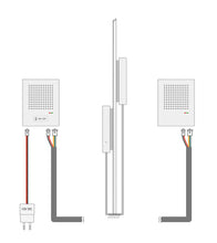 Charger l'image dans la galerie, Interphone Hygiaphone Intercom Voice bridge VOICEBRIDGE Interphone Public adress, standard, avec 2 stations de parole