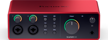 Charger l'image dans la galerie, Focusrite SCARLETT4-4I4 Scarlett G4 - Scarlett 4I4 4th Gen - 4 in / 4 out - USB-C
