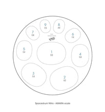 Charger l'image dans la galerie, HANDPAN SPACEDRUM NITRO 9 NOTES - AMARA RÉ MINEUR