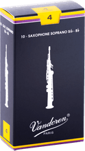 Charger l'image dans la galerie, VANDOREN SR204 boite de 10 anches Saxo Soprano Force 4