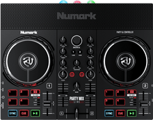 Charger l'image dans la galerie, Numark Party Mix Live 2 voies, 8 pads, carte son, lumières, moniteurs