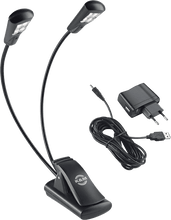 Charger l'image dans la galerie, K&M 12245 Lampe de pupitre 2 bras 4 Leds avec alim