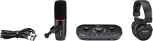 Charger l'image dans la galerie, FOCUSRITE - RFO VOCASTER-TWO-STUDIO - Pack pour podcast - Interface audio 2 entrées / Micro / Casque / Accessoires