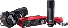Charger l'image dans la galerie, Focusrite SCARLETT3 2I2 STUDIO Interface Scarlett G3- 2 in/2 out USB-C micro casque & accessoires
