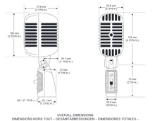 Charger l'image dans la galerie, SHURE SSE 55SHT2 Micro Voix - Tête de mort dynamique cardioïde