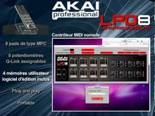 Charger et lire la vidéo dans la visionneuse de la Galerie, AKAI PROFESSIONAL RAP LPD8MK2, 8 pads 8 potentiomètres
