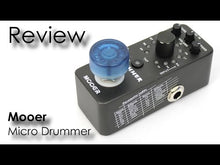 Charger et lire la vidéo dans la visionneuse de la Galerie, MOOER MICRO DRUMMER Pédale Boîte à Rythmes