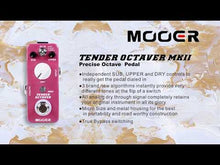 Charger et lire la vidéo dans la visionneuse de la Galerie, MOOER TENDER OCTAVER MKII Pédale Octaver