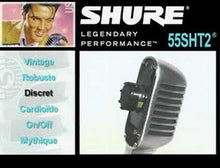 Charger et lire la vidéo dans la visionneuse de la Galerie, SHURE SSE 55SHT2 Micro Voix - Tête de mort dynamique cardioïde