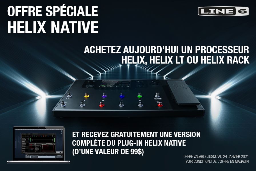 Recevez la version du plug-in HELIX NATIVE (D’une valeur de 82€) GRATUITEMENT !
