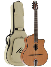 Charger l'image dans la galerie, LÂG - SL100 GUITARE MANOUCHE PETITE BOUCHE Cèdre / Acajou / Satin
