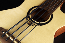 Charger l'image dans la galerie, LAG Ukulele BASSE TKB150FCE Mini Basse Fretless Pan-Coupé Électro avec housse
