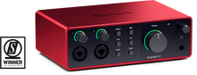Charger l'image dans la galerie, Focusrite SCARLETT4-4I4 Scarlett G4 - Scarlett 4I4 4th Gen - 4 in / 4 out - USB-C

