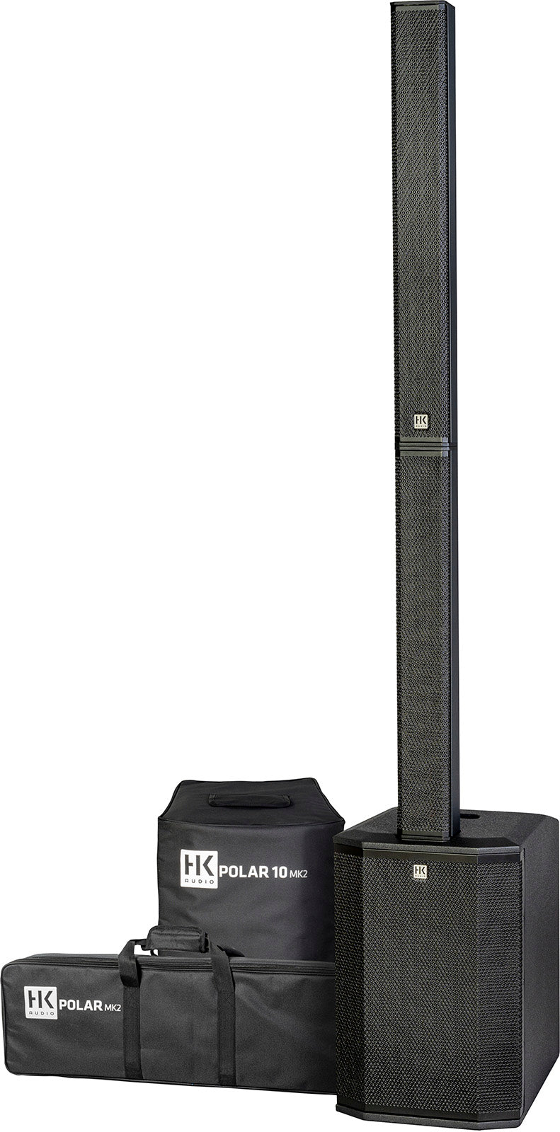 HK Audio POLAR 10 MKII Systèmes Complets - Kit amplifié mono bluetooth avec housses