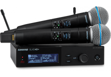 Charger l'image dans la galerie, SHURE - SLXD24D+E-B58-G65  1C Système complet double - Complet double main Beta58 - 470-606 MHz
