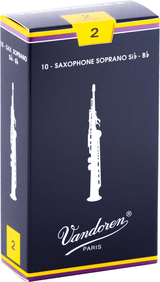 VANDOREN SR202 boite de 10 anches Saxo Soprano Force 2