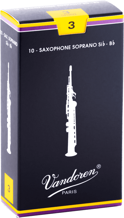 VANDOREN SR203 boite de 10 anches Saxo Soprano Force 3