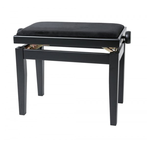 Banquette Piano DeLuxe Noir mat Assise noire
