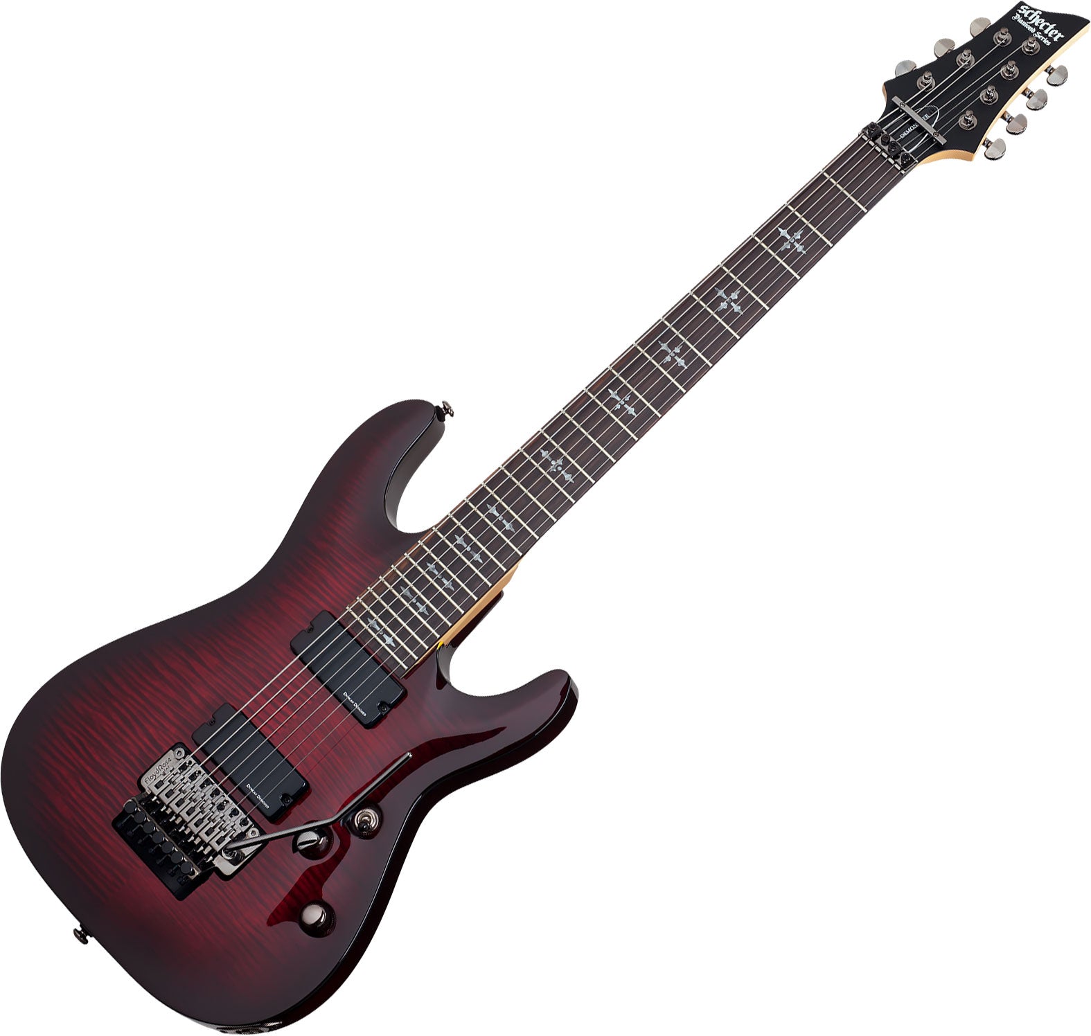 SCHECTER DEMON 7 Guitare électrique 7 Cordes CRIMSON RED BURST