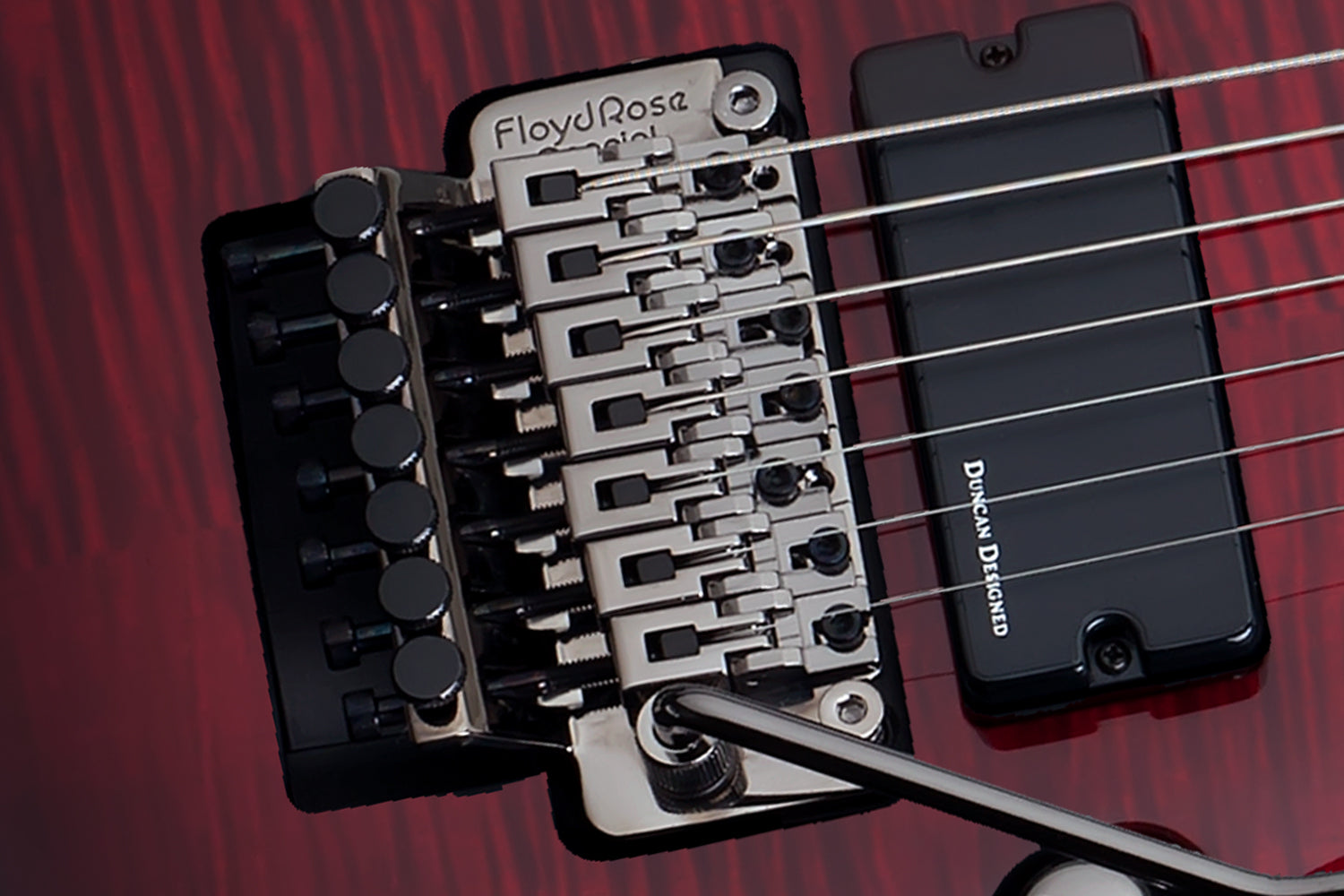 SCHECTER DEMON 7 Guitare électrique 7 Cordes CRIMSON RED BURST